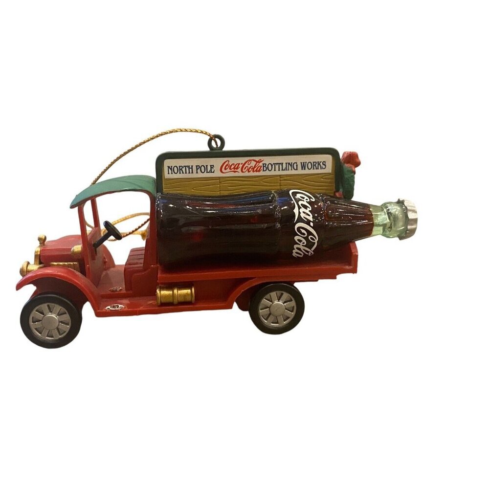 Coca-Cola Delivery Truck Christmas Ornament 4"x2"